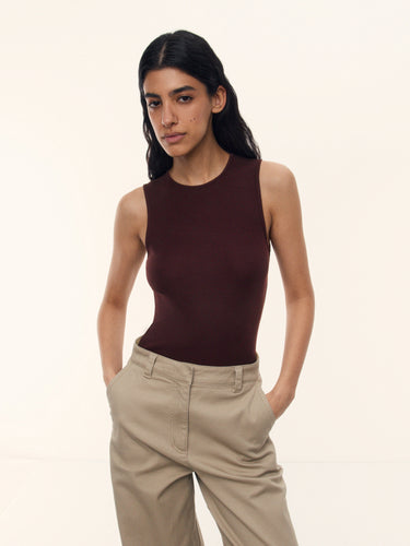 Майка из вискозы и шерсти