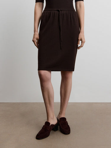 Юбка из шерсти мериноса