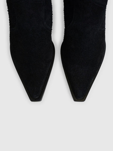 Ботильоны из замши