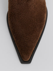 Ботильоны из замши