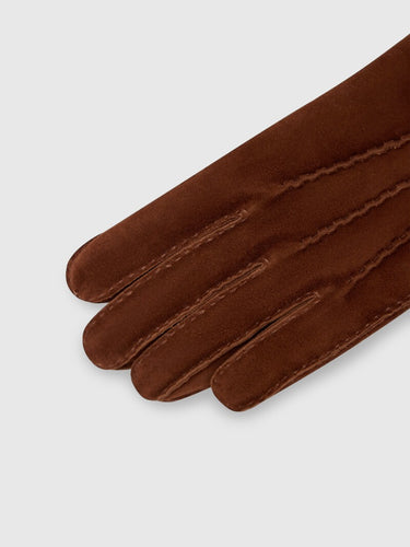 Перчатки из замши