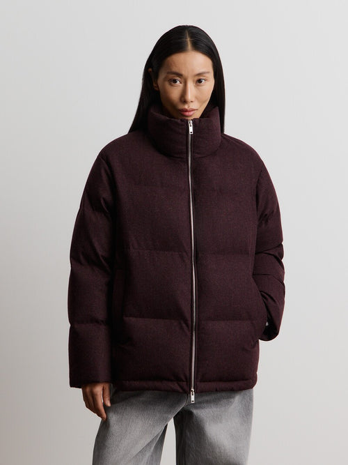 Пуховик из шерсти и кашемира