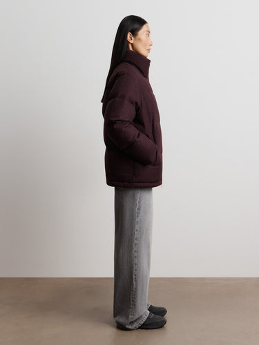 Пуховик из шерсти и кашемира