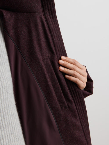 Пуховик из шерсти и кашемира