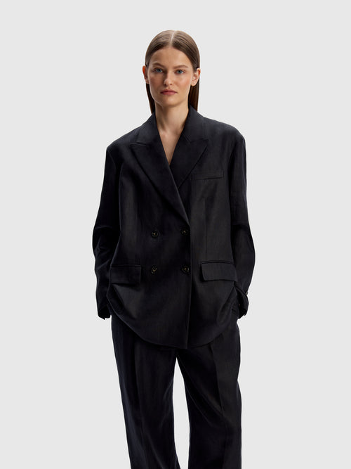 Жакет из плотного льна