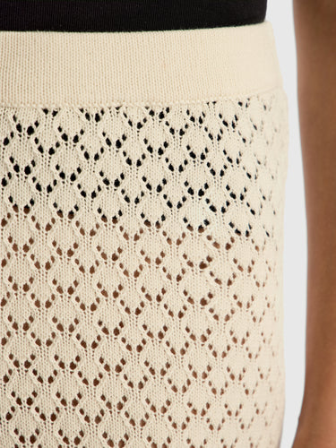 Брюки из ажурного трикотажа