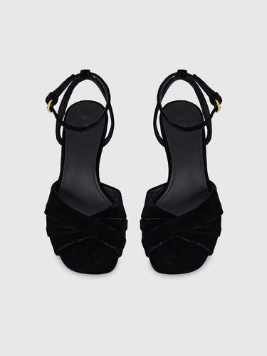 Босоножки Twist из бархата