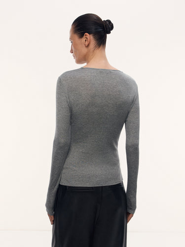 Лонгслив Nicole из шелка и хлопка