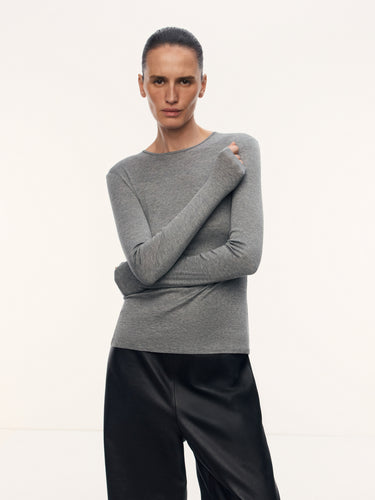 Лонгслив Nicole из шелка и хлопка