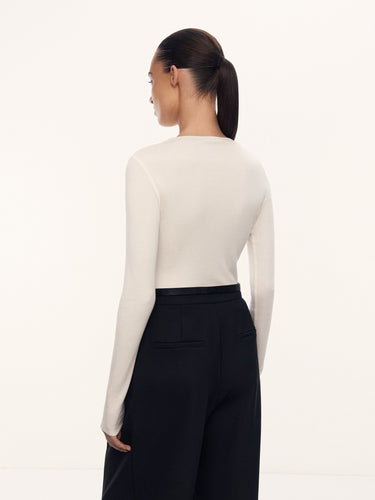 Лонгслив Nicole из шелка и хлопка