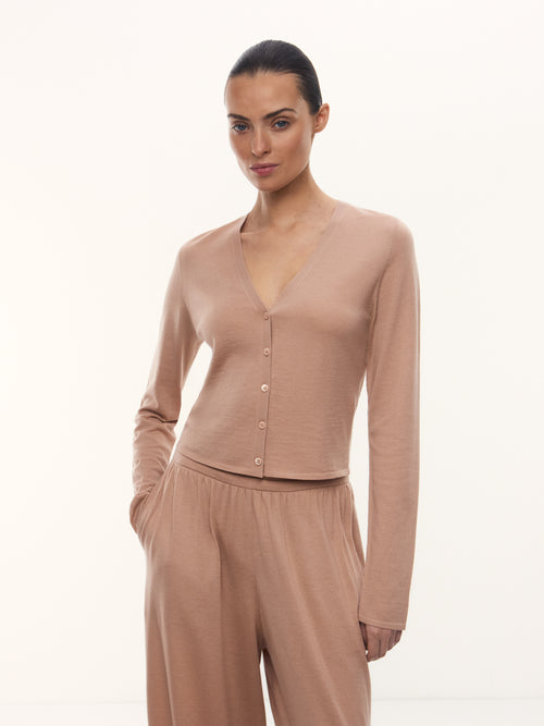 Кардиган Camelia из шерсти и шелка