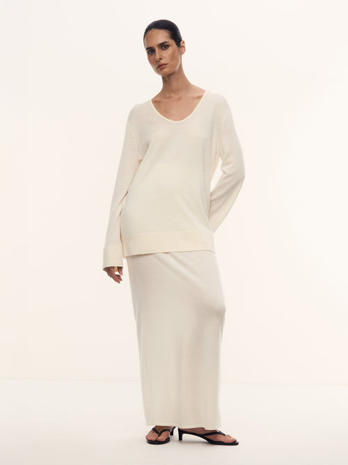 Юбка Camelia из шерсти и шелка