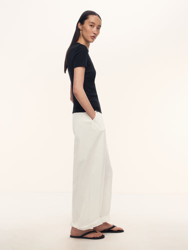 Футболка Fitted из хлопка и шелка