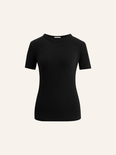 Футболка Fitted из хлопка и шелка