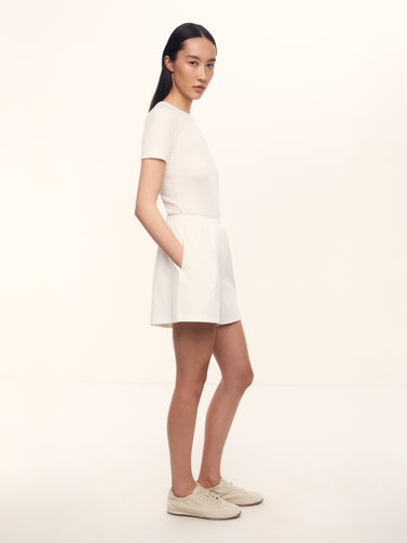 Футболка Fitted из хлопка и шелка