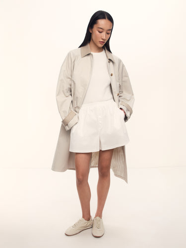 Футболка Fitted из хлопка и шелка