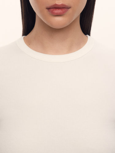 Футболка Fitted из хлопка и шелка