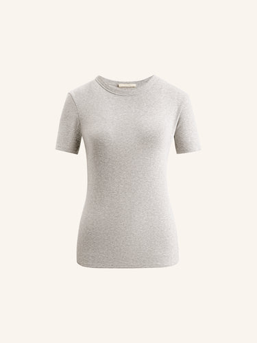 Футболка Fitted из хлопка и шелка