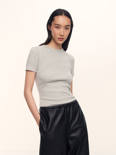 Футболка Fitted из хлопка и шелка