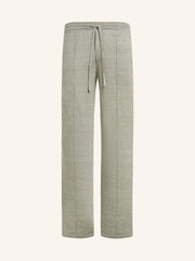 Брюки из шерсти и льна