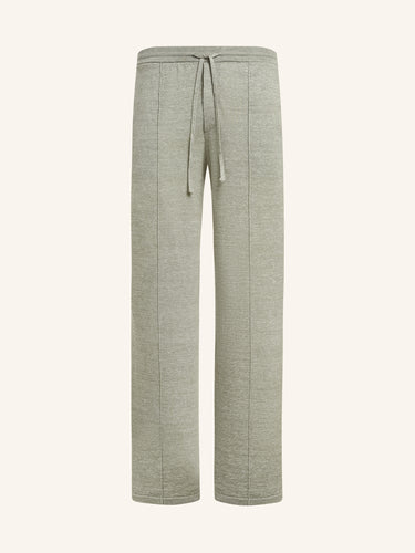 Брюки из шерсти и льна