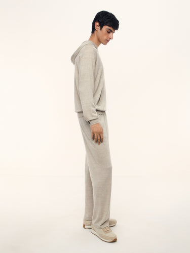 Брюки из шерсти и льна