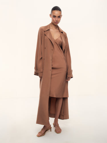 Платье-тренч Gallery из шелка Mullberry