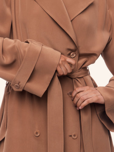 Платье-тренч Gallery из шелка Mullberry