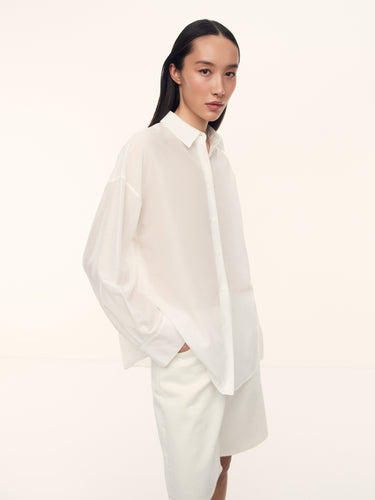 Рубашка Bureau из хлопка и шелка