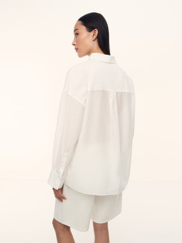 Рубашка Bureau из хлопка и шелка