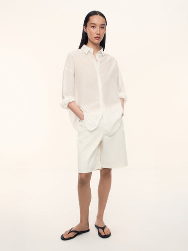 Рубашка Bureau из хлопка и шелка