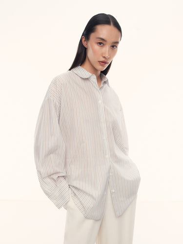 Рубашка Bureau из хлопка и шелка