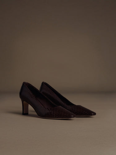 Туфли Belgravia из кожи змеи