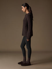 Легинсы из шерсти с кашемиром и шелком